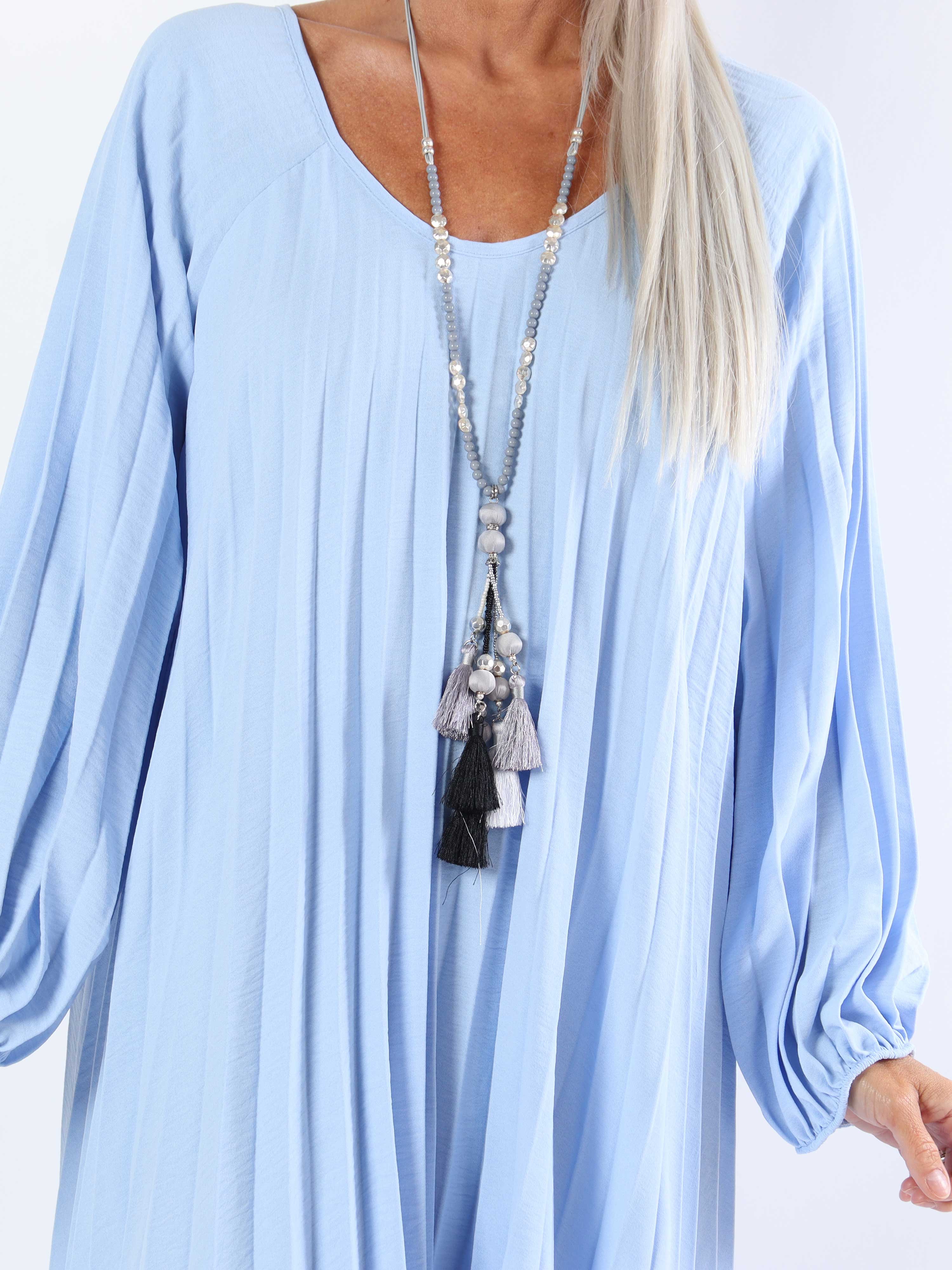 Santorini Dress - Sød plus size kjole med plisseringer